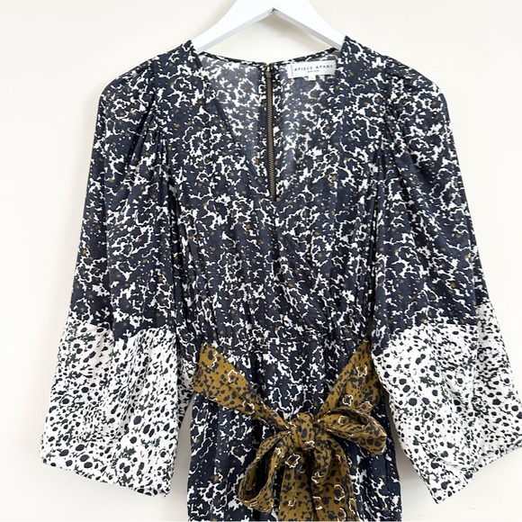 Apiece Apart Meru Wrap Jumpsuit in Multi Floral - Picture 4 of 16